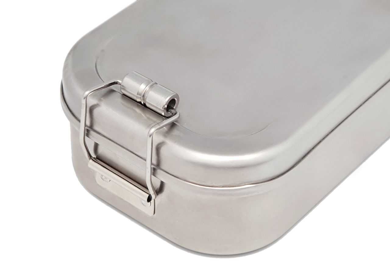 Bento-Box Edelstahl mit Trennwand für abwechslungsreiche Snacks