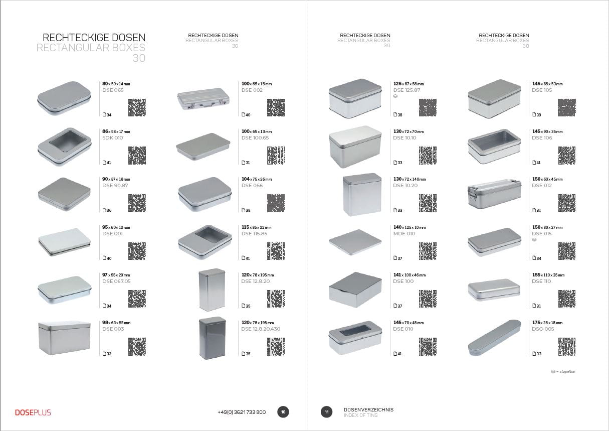 Dosen Gesamtkatalog