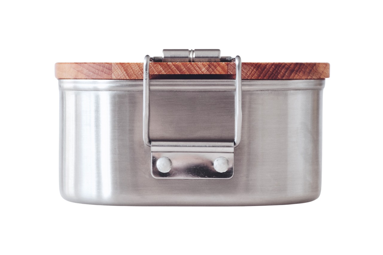 Brotdose & Lunchbox mit Buchenholzdeckel für Gastronomie & Unternehmen.