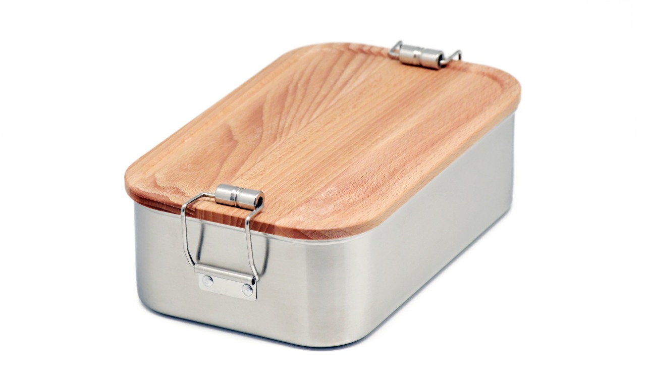 Jausenbox mit Buchenholdeckel