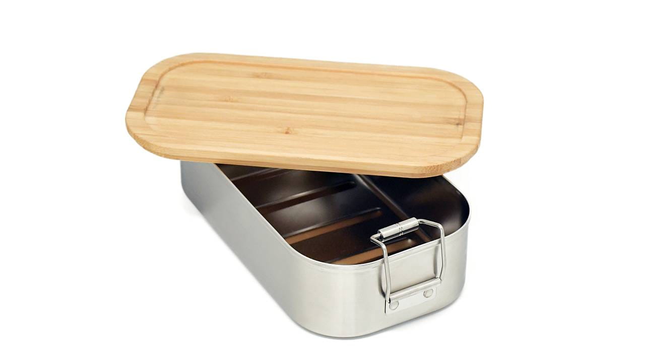 Jausenbox klein mit Bambusdeckel