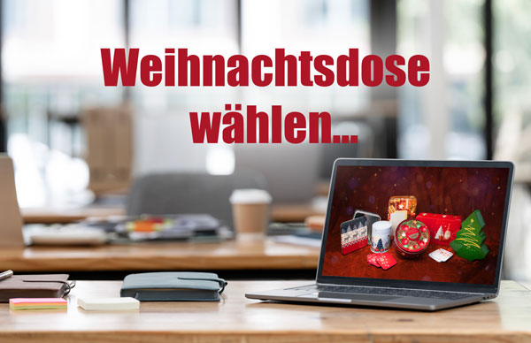 Runde Geschenkedose „Wichtelfreunde“