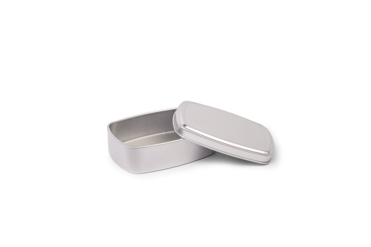Eckige Aluminiumdose für Seife
